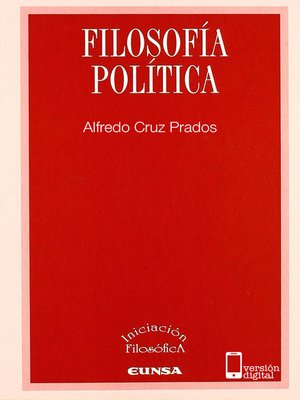 cover image of Filosofía política